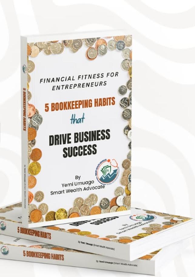 Book cover titled '5 Bookkeeping Habits'
